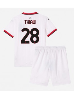 AC Milan Malick Thiaw #28 Auswärts Trikotsatz für Kinder 2024-25 Kurzarm (+ Kurze Hosen)